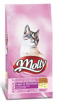 Molly Sterilised Light Tavuklu 15 kg Kedi Maması kullananlar yorumlar